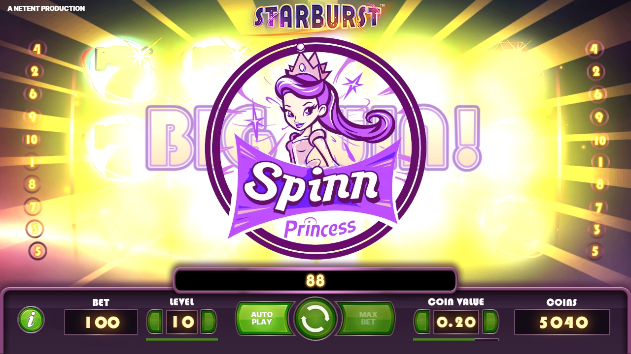 Spinncess Stream Big Win Starburst